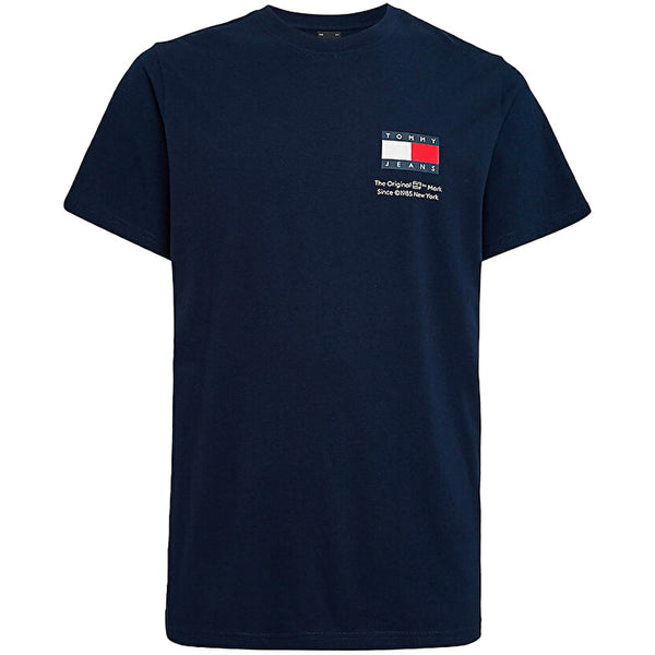 Tommy Hilfiger Tommy Jeans Slim Essential Flag T-shirt - Dark Night Navy