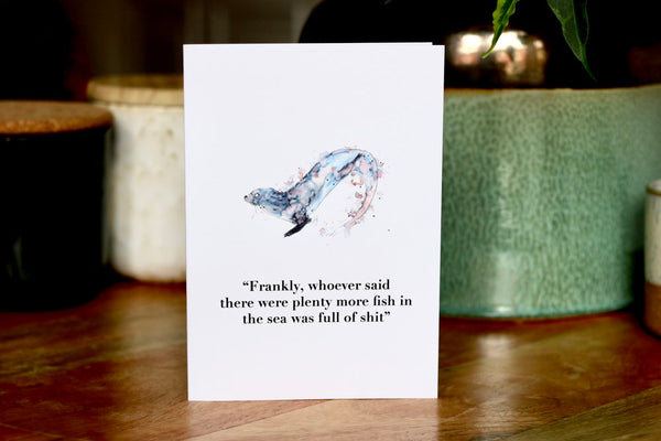 What are celebrating again? More Fish In The Sea Card