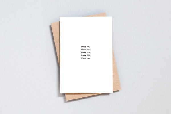 Ola Studios I Love You Minimal Card