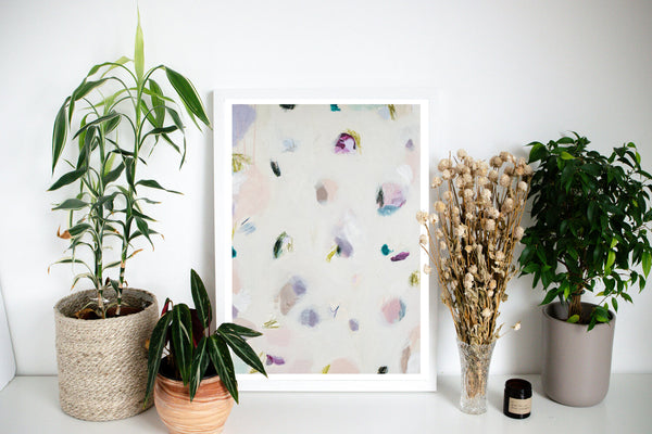 The Hidden Pearl Studio Sweetpea Abstract Print