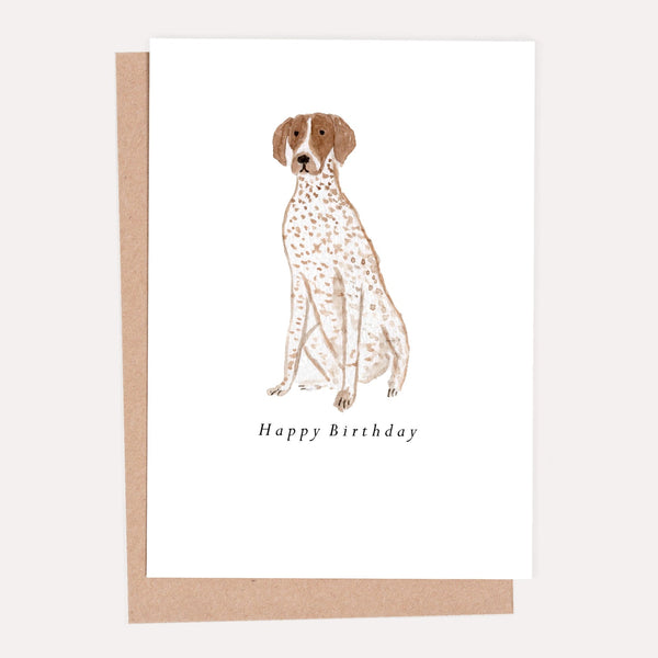 HeatherLucyJ Design German Pointer Happy Birthday Card