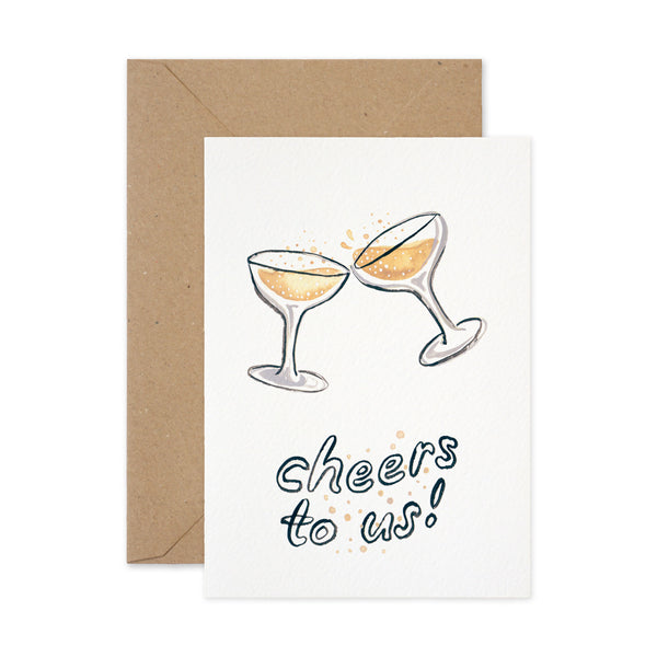 Paper Parade Cheers To Us Card