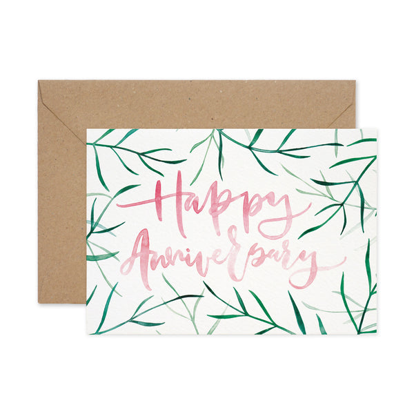 Paper Parade Happy Anniversary Palm Card