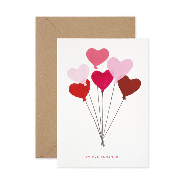 Paper Parade You're Engaged Balloons Card