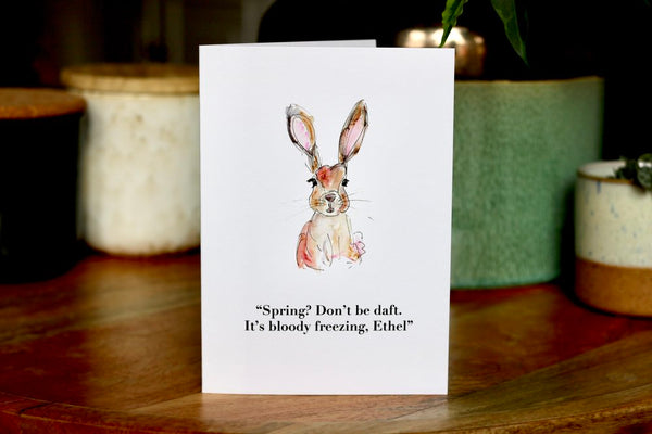 What are celebrating again? Spring? Don't Be Daft Card