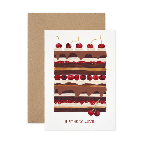 Paper Parade Chocolate Cake Card