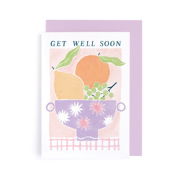 Sister Paper Co Get Well Soon Fruit Card
