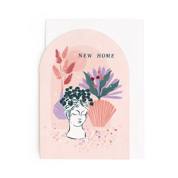 Sister Paper Co Dried Flowers New Home Card