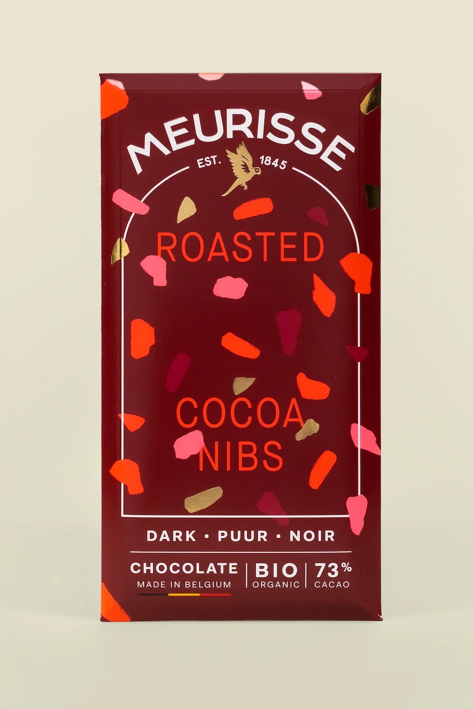 Meurisse Dark Chocolate With Roasted Cocoa Nibs 100g