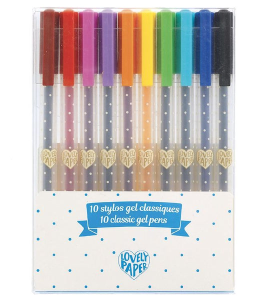 Djeco  : 10 Pack - Classic Gel Pens
