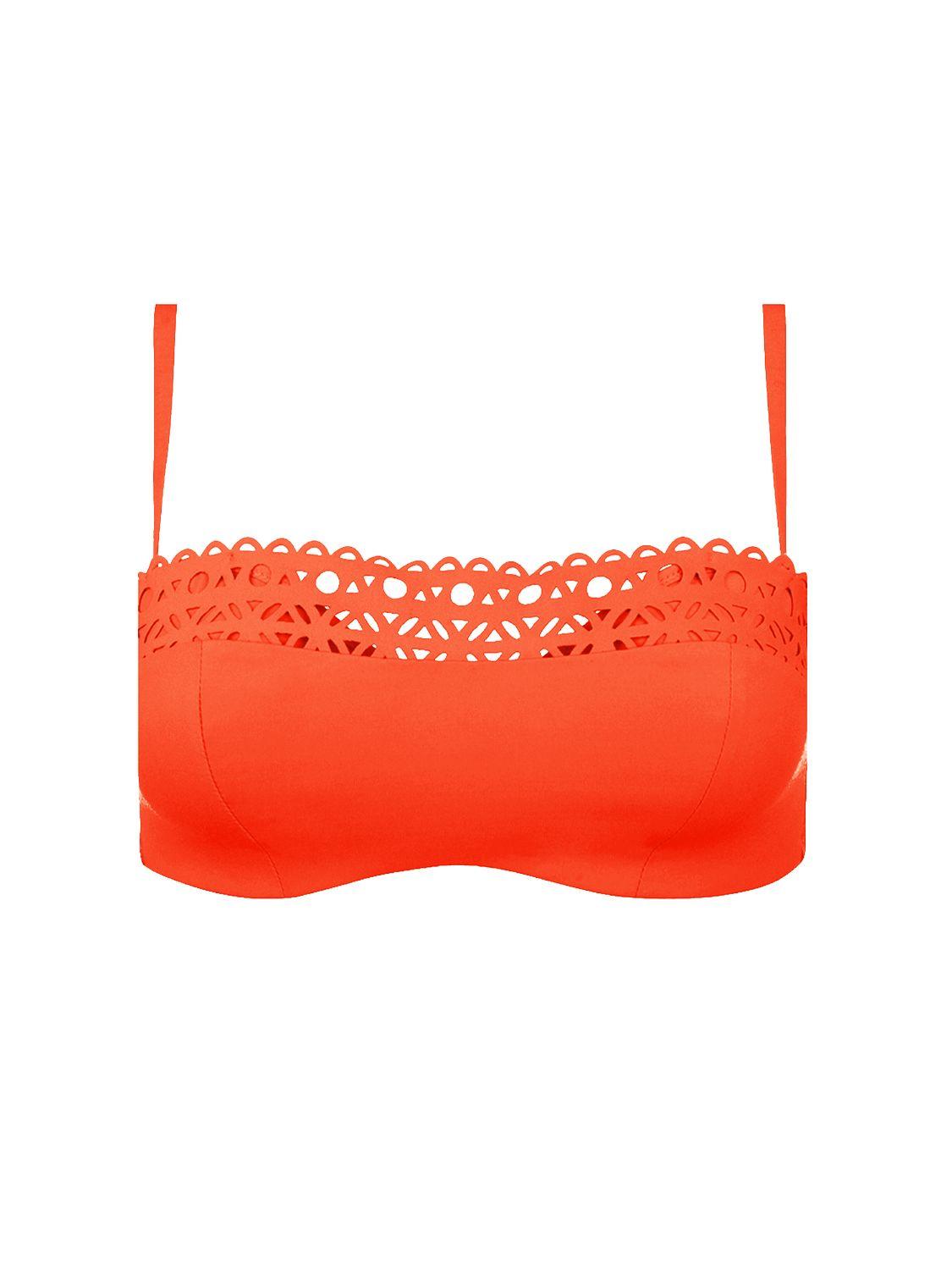 Lise Charmel Ajourage Couture Padded Bikini Top In Orange