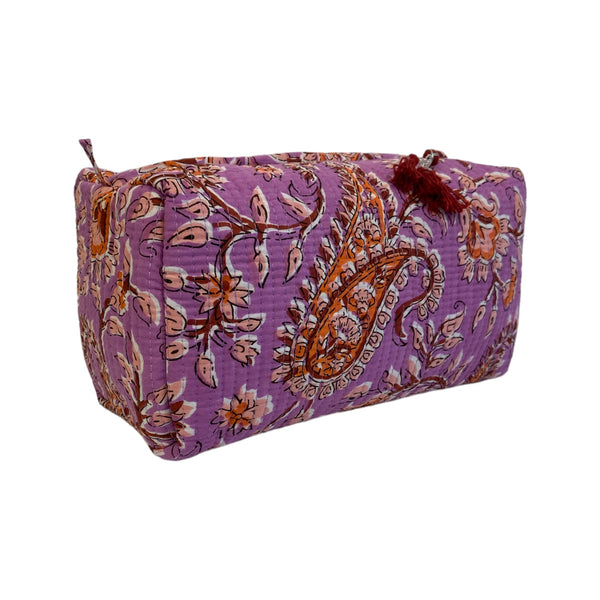 Behotribe  &  Nekewlam Cosmetic Wash Bag Cotton Lilac Floral