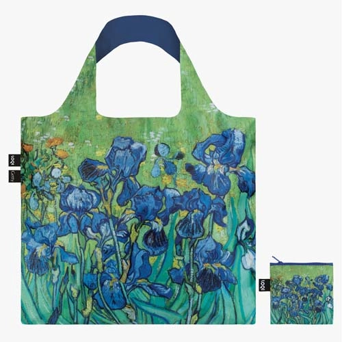LOQI Vincent Van Gogh Irises Printed Recycled Bag