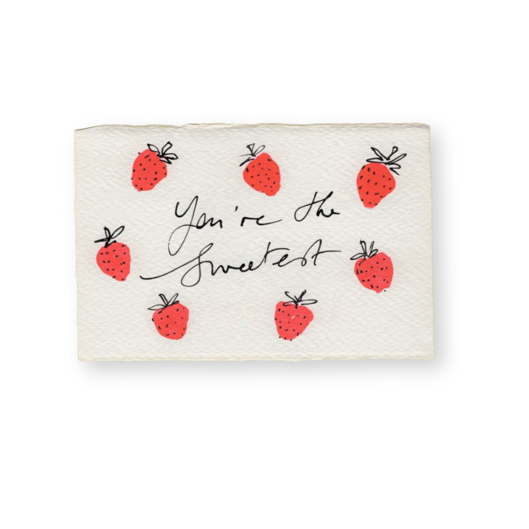 Scribble & Daub You're The Sweetest Strawberries Card
