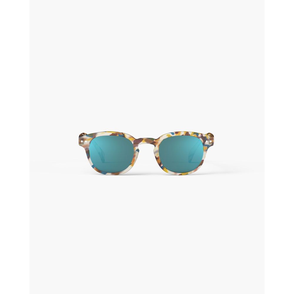 IZIPIZI Sunglasses #C - Blue Tortoise Mirror 