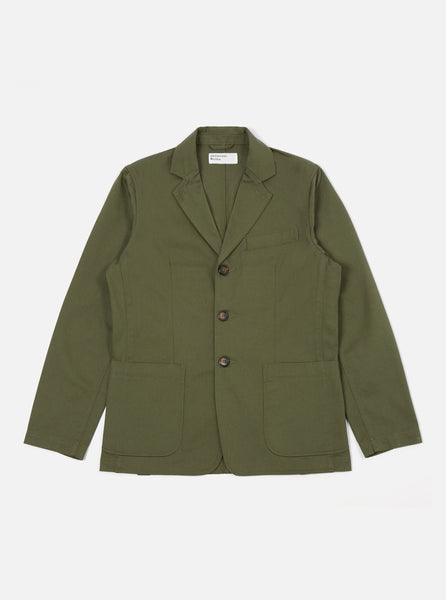 Universal Works S London Jacket In Light Olive Twill