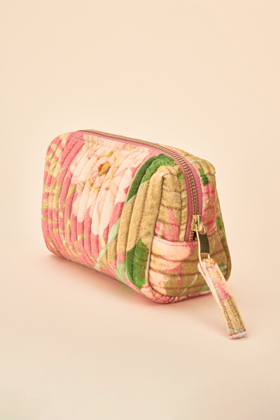 Powder Qvb4 Quilted Vanity Bag - Delicate Tropical - Candy