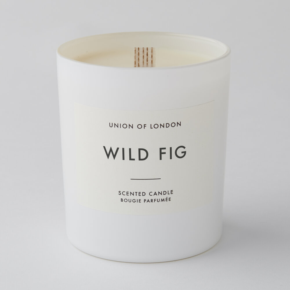 Union Of London Wild Fig Large White Candle