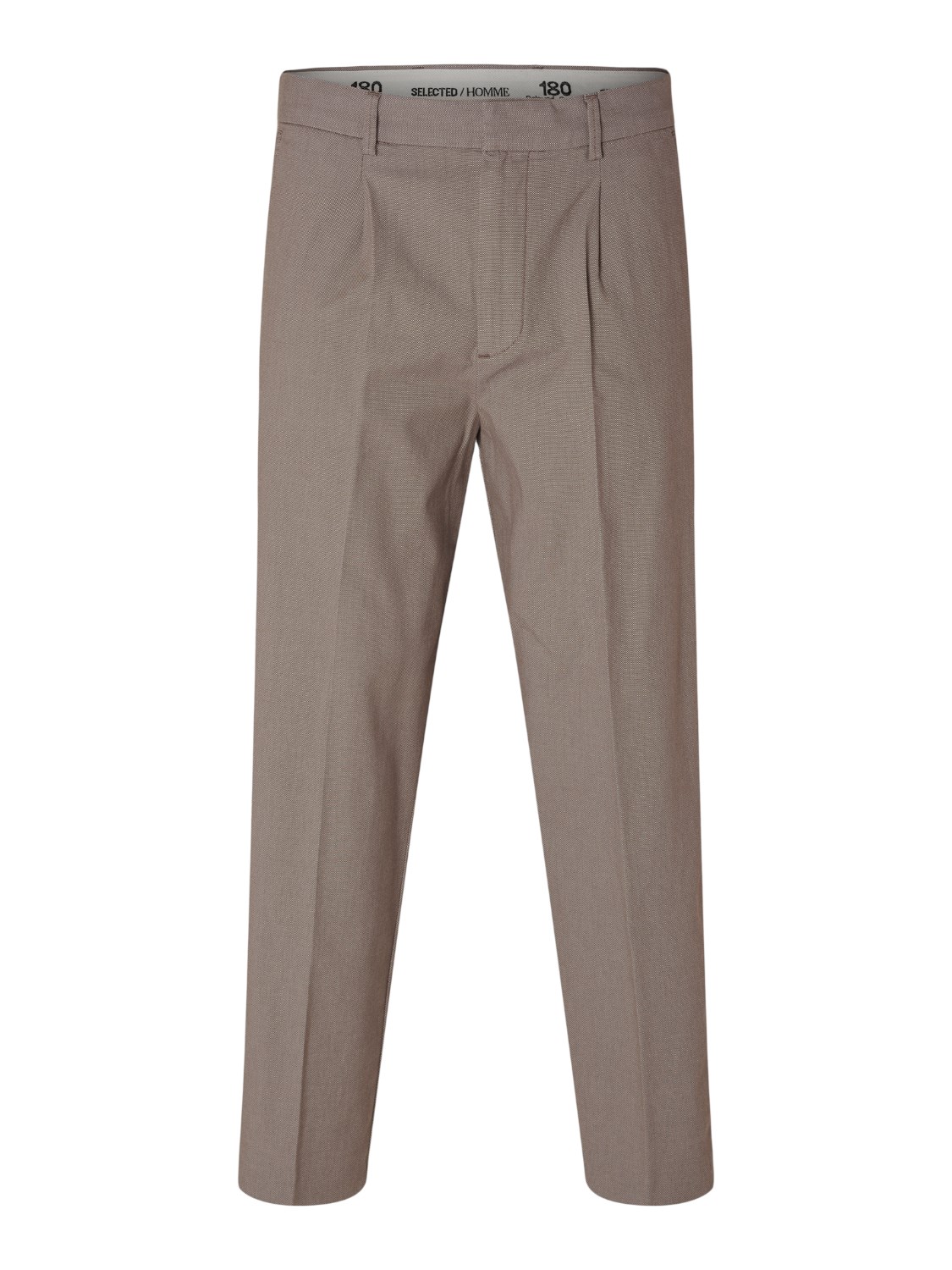 Selected Homme Relaxed Crop Torino Pleat Pant 180