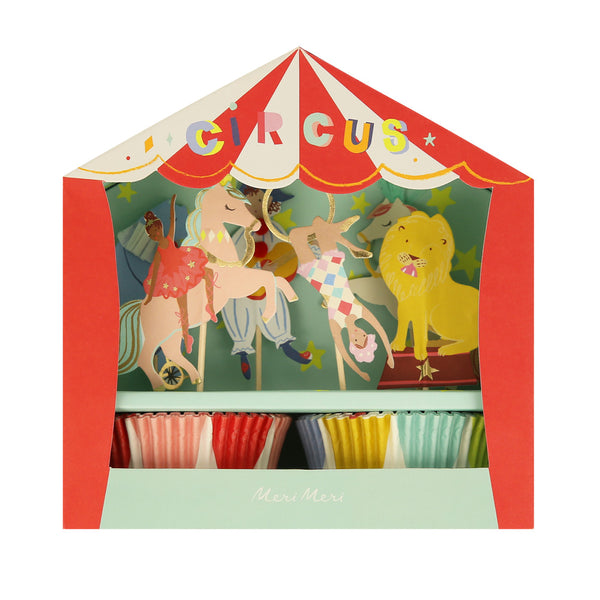 Meri Meri Circus Cupcake Kit (x 24 Toppers)
