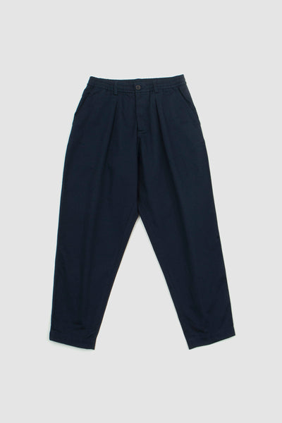 Universal Works Pleated Track Pant Navy Twill