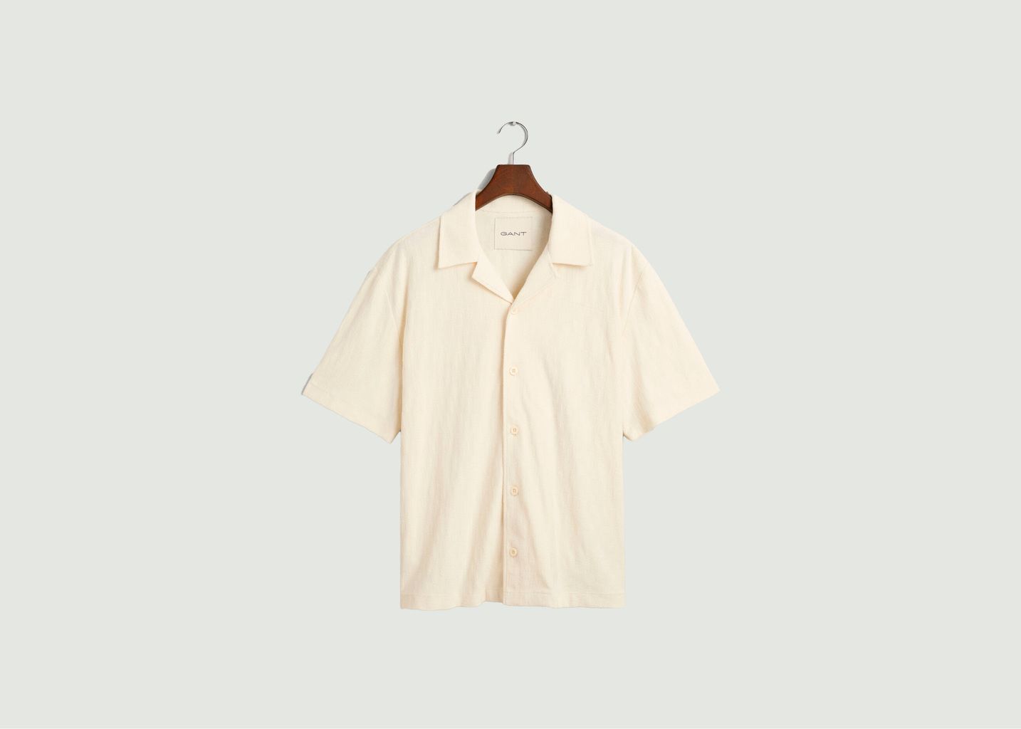 Gant Relaxed Fit Textured Jacquard Blouse
