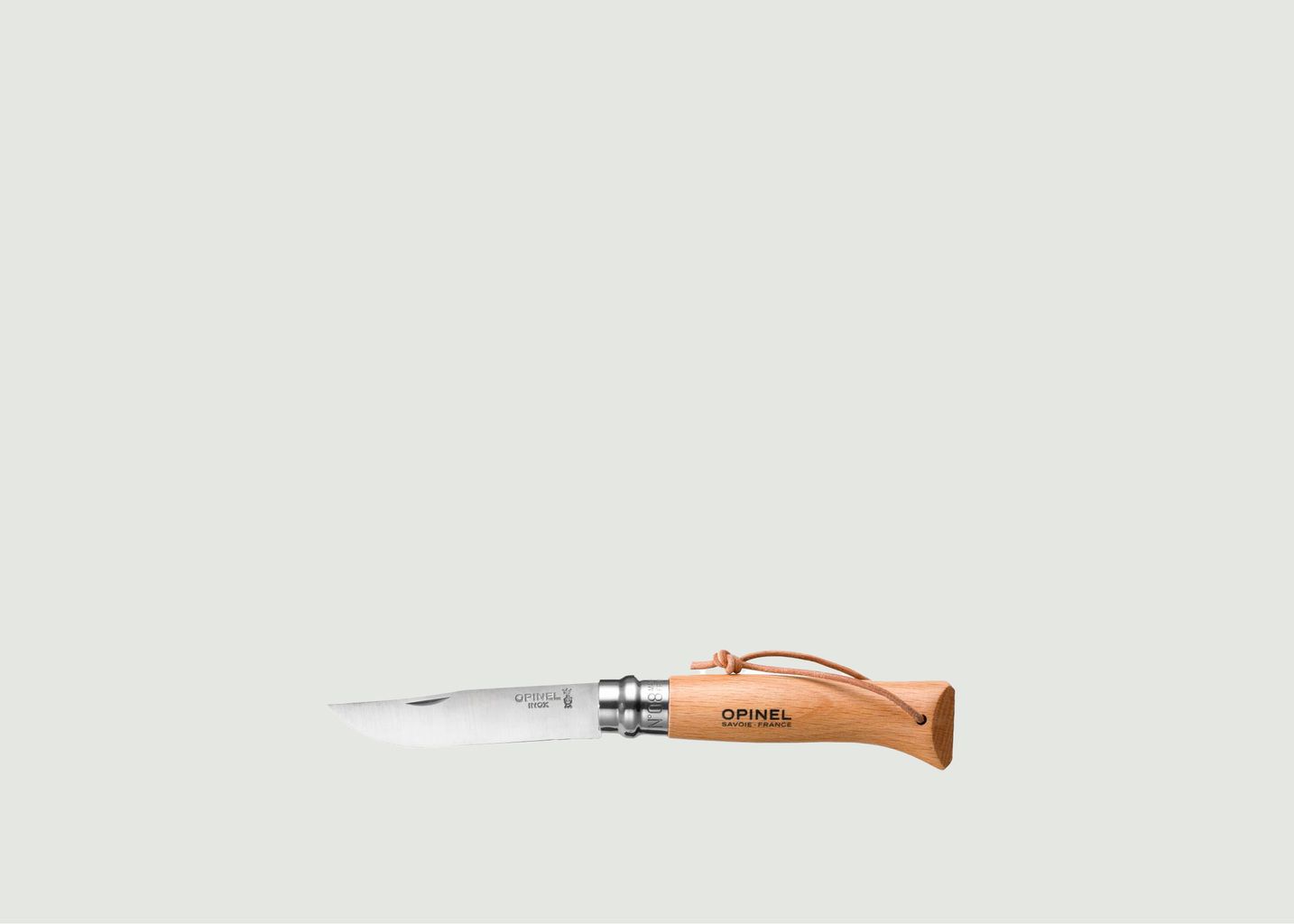 Opinel N°08 Baroudeur Knife, Leather Binding