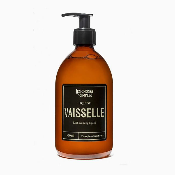 Les Choses Simples French Apothecary Glass Bottle Dish Soap Vaiselle (pink Grapefruit)