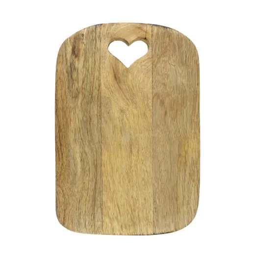 Mars & More Cutting Board Heart Mango Wood 30cm