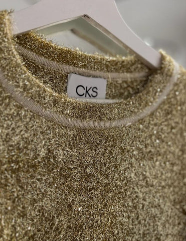 Cks fashion Punt Pullover From Cks Fashion In Gold