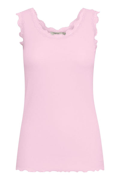 Fransa Hizamond Top In Pink Frosting