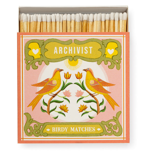 Archivist Ariane's Birdy Square Match Box