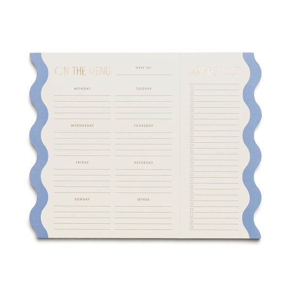 Designworks Ink Meal Planner Notepad with Magnets - Cloud & Cream