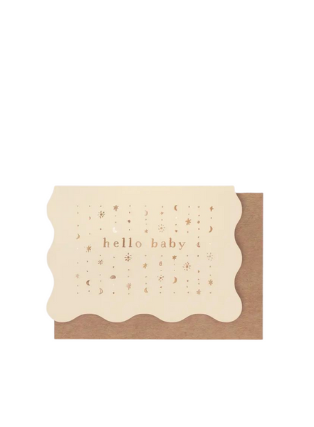 Sister Paper Co Stars Hello Baby Card 