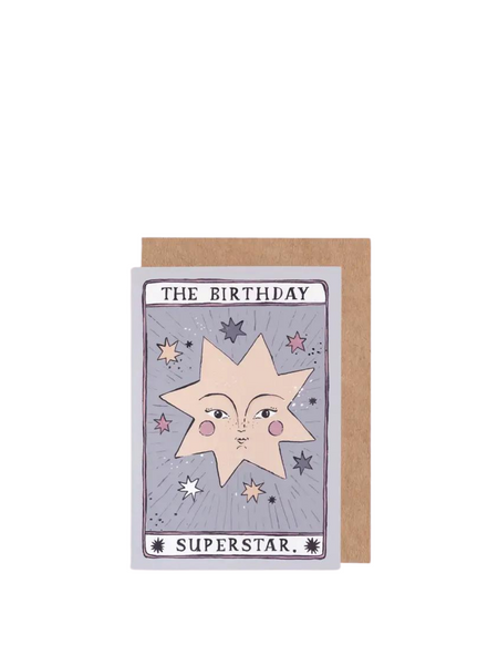 Sister Paper Co Tarot Superstar Birthday Card