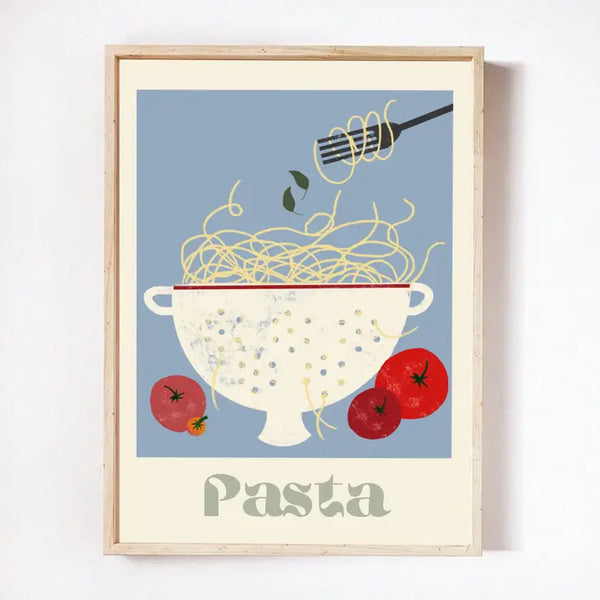 Carole Hillman Pasta Art Print A4
