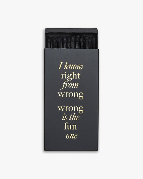 Spoiled Life Cardsome Matches - Right From Wrong