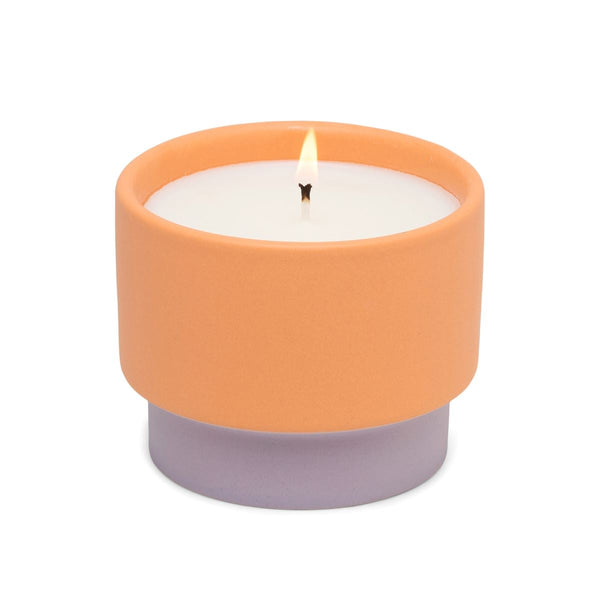 Paddywax Orange Colour Block Candle - Violet & Vanilla