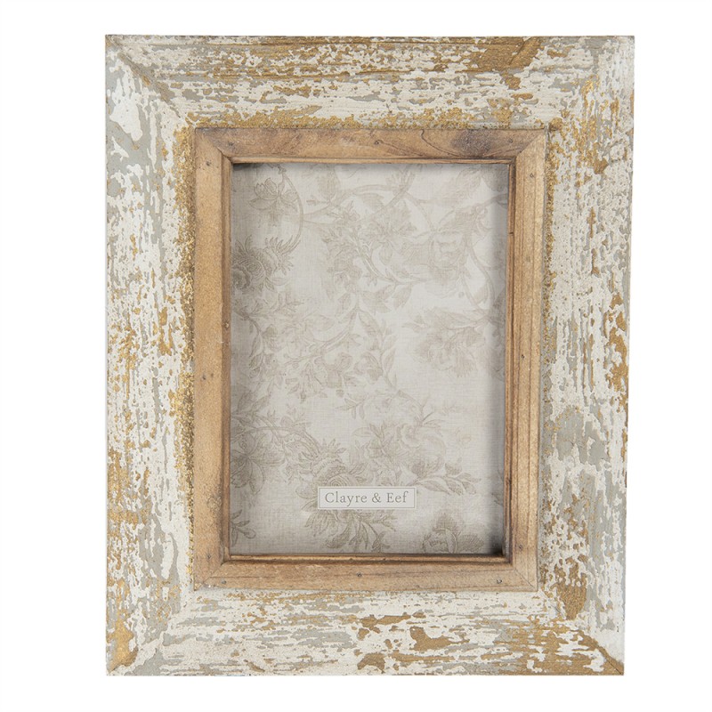 clayre & Eef Photo Frame 15x20 cm, Wood Rectangle Picture Frame