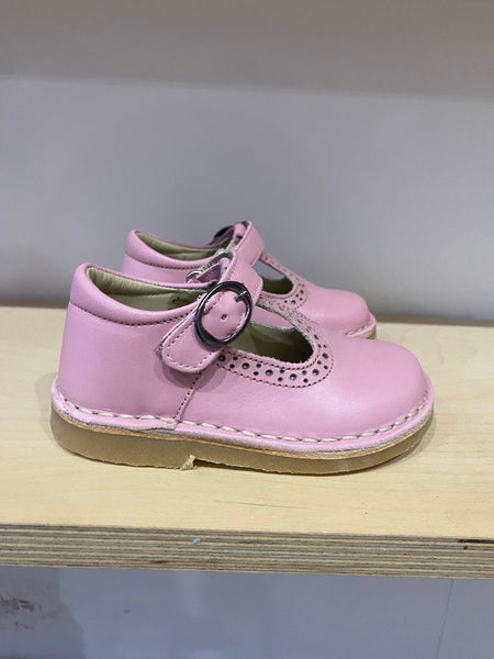 Petasil Catarina Classic T-Bar Girls Shoes - Pink Mist
