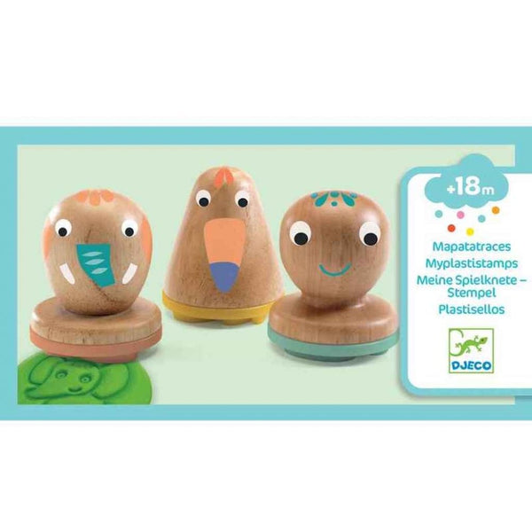 Djeco  Play Dough Stampers - Stamps & Tracing Set