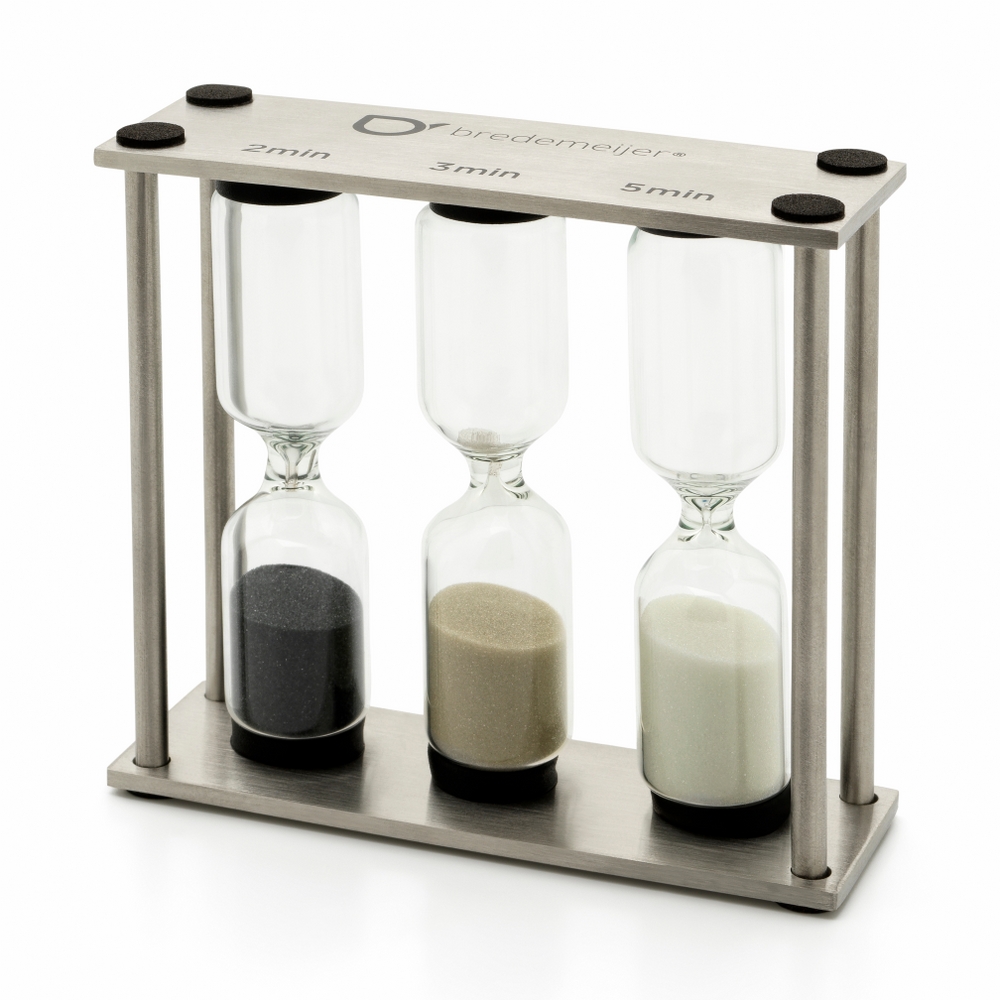 Bredemeijer Holland Tea Bredemeijer Tea Timer Duet Classic Design With 3 Settings 2/3/5 Minutes In Stainless Steel