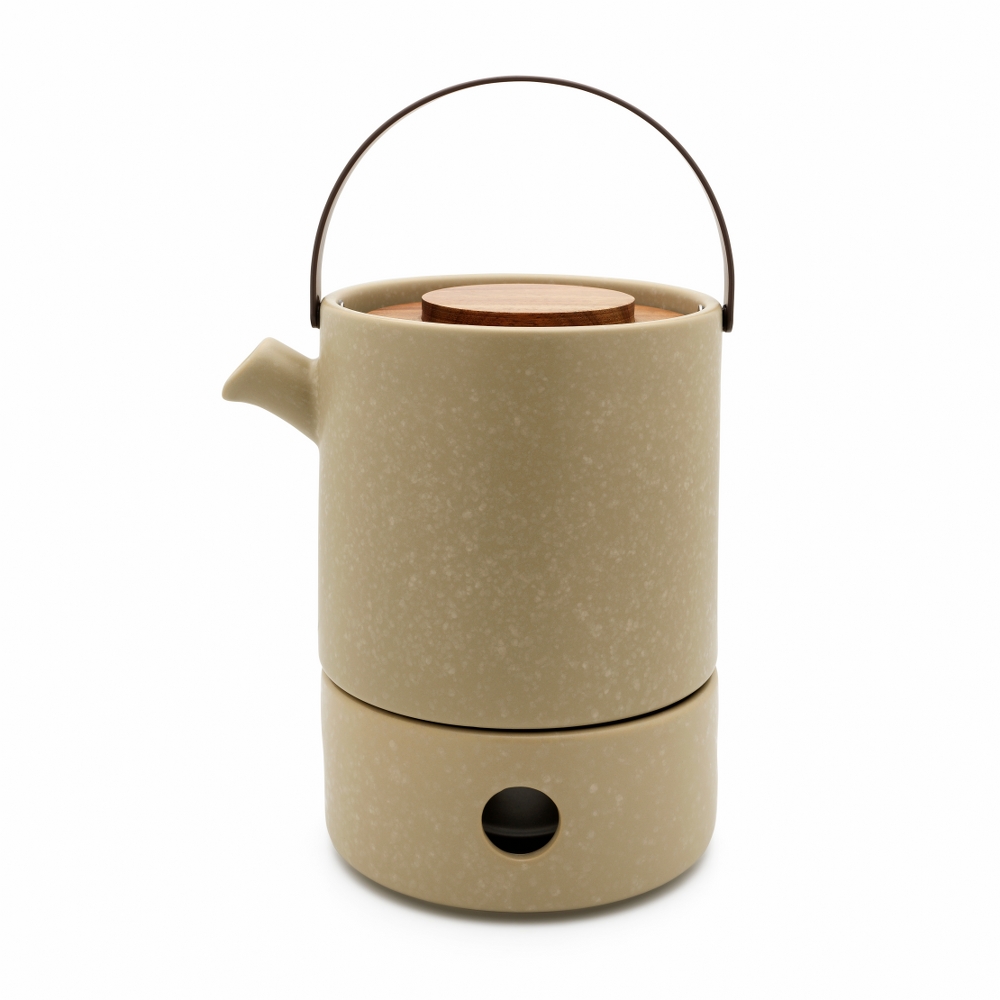 bredemeijer-holland-tea-bredemeijer-umea-design-tea-set-stoneware-teapot-12l-with-warmer-in-loam-grey-with-bamboo-lid