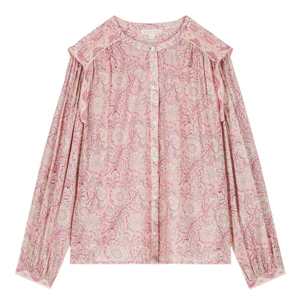 Louise Misha Louise Misha Pink Daisy Garden Jane Shirt
