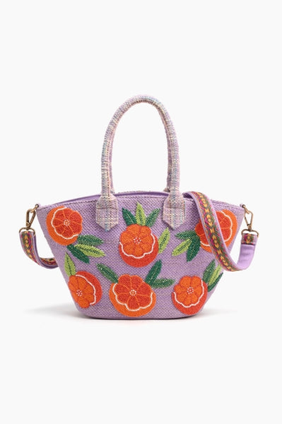 America & Beyond Florida Lavender & Oranges Handmade Bag