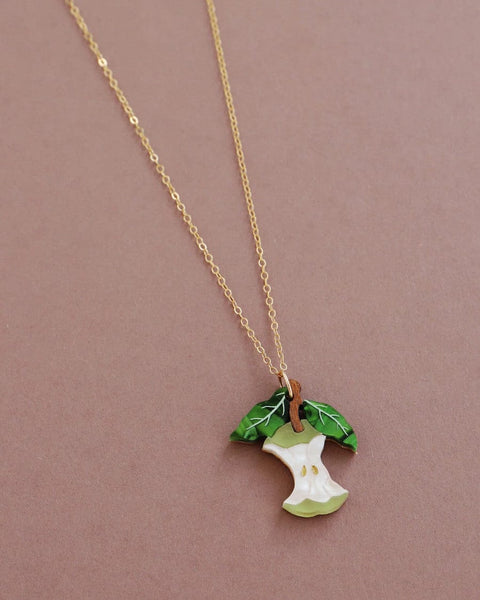 Wolf & Moon Apple Necklace