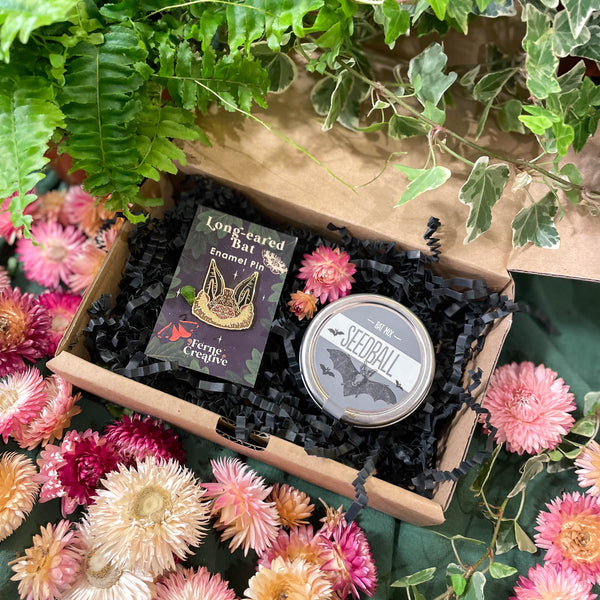 Sprouts of Bristol The Nature Lover Mini Gift Set - Enamel Pin And Wildflower Seeds - Choose Your Own!
