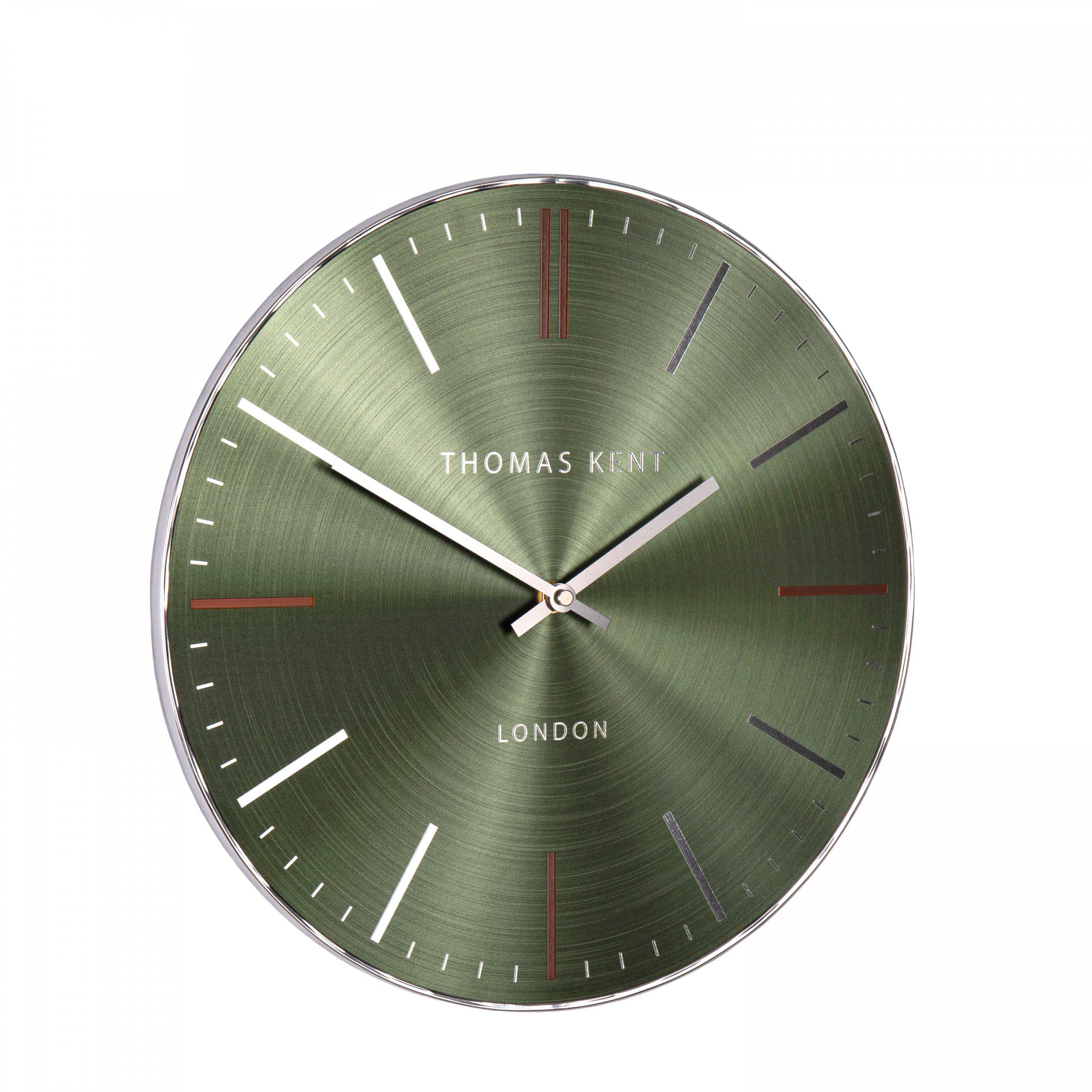 Thomas Kent Emerald Green 14" Bistro Wall Clock 