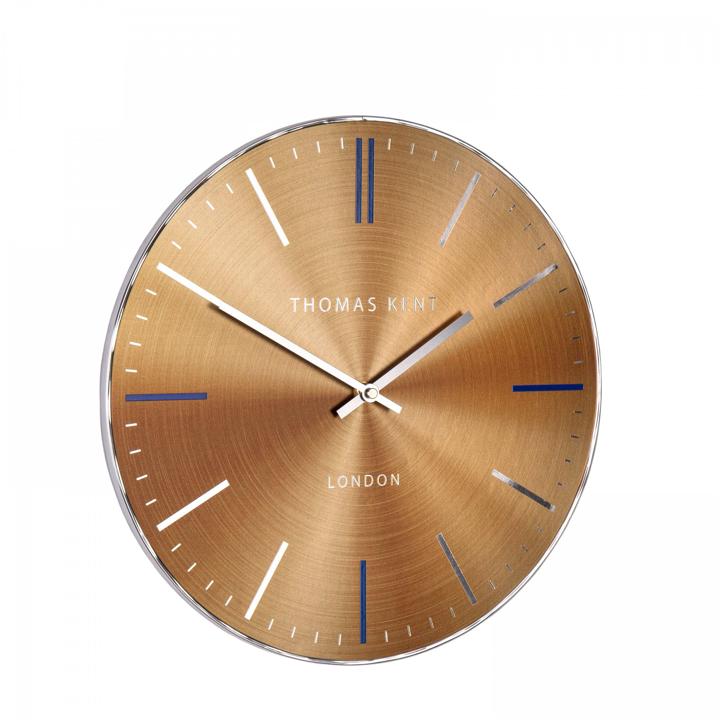 Thomas Kent Golden Amber 14" Bistro Wall Clock 