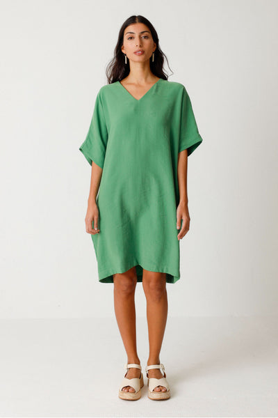 SKFK Martzia Grass Green Dress
